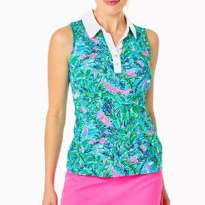 Lilly Pulitzer Blue Horizon Par Fection Imara Polo